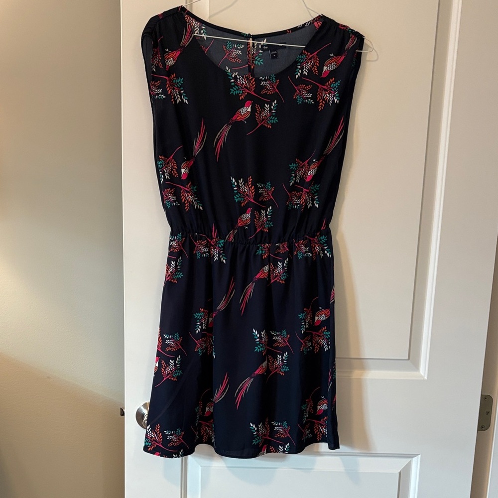 Gap Bird/Floral Sleeveless Dress